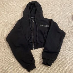 Ksubi black cropped sweatshirt